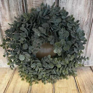 Věnec eukaliptus zelený -30 cm